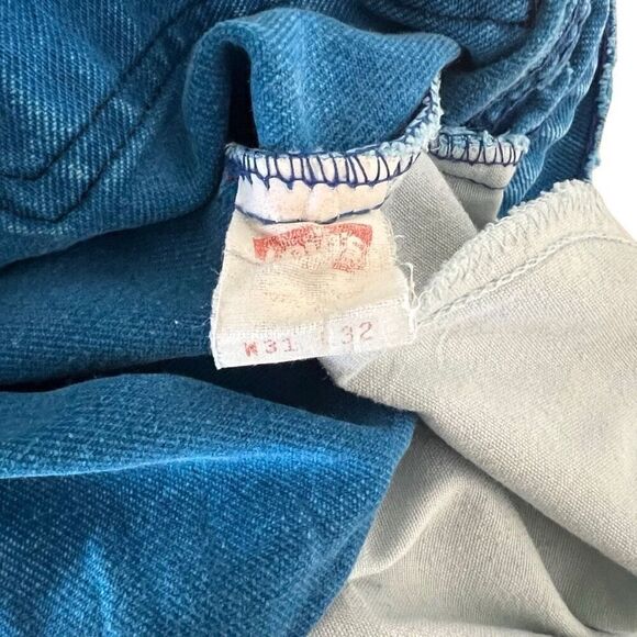 Vintage Levi’s Orange Tab Cobalt Blue Jeans 31X32 - Picture 8 of 8